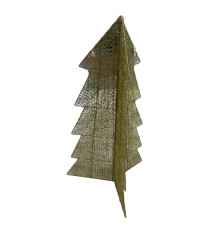 Елка метал с LED подсветкой 1,20 м. золото (12)