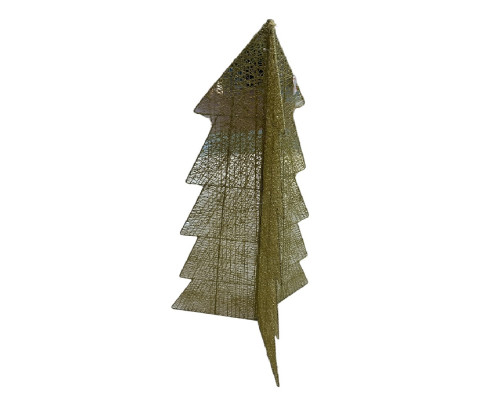 Brad metal cu luminite LED 1,20 m. auriu (12)