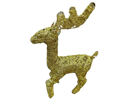 Cerb cu luminite LED 0,8 m. auriu (8)