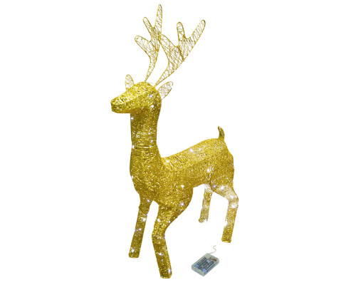 Cerb cu luminite LED 0,8 m. auriu (8)