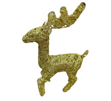 Cerb cu luminite LED 0,8 m. auriu (8)