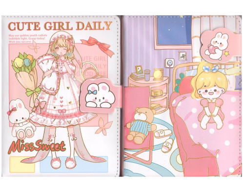 Carnet p/u copii B6 (13*18.6cm) magnet, 96 foi S7-8/9 (16/128)