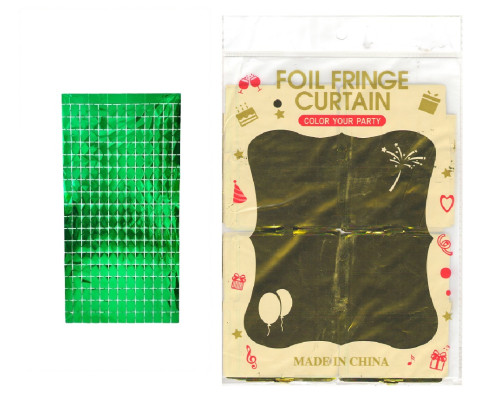 Блестящий дождь для стены фотозоны, прямоугольники, золото (10)