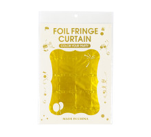 Блестящий дождь для стены фотозоны, прямоугольники, золото (10)