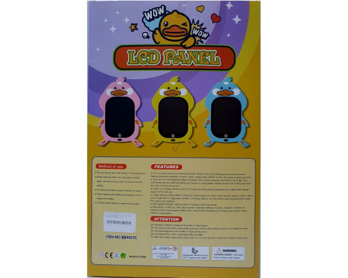 Доска детская 9,0' LCD, "Duck" ассорти, 34х21cм 90171 (100)