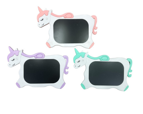 Доска детская 10' LCD, "UNICORN" ассорти, 35x19cm 16081 (100)