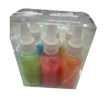 Clei cu gliter NEON asorti, 6buc/set (80)