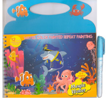 Carte de colorat Aqua + marker p/u apa "Nemo" 21x20cm. 3093