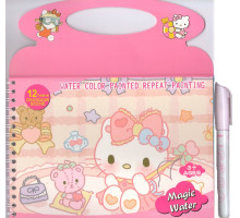 Водная раскраска+маркер для воды "Hello Kity" 21x20cm. 3093