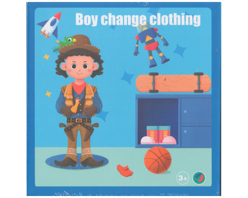Joc educativ cu magneți „Îmbraca baietel” S3-16 (40)