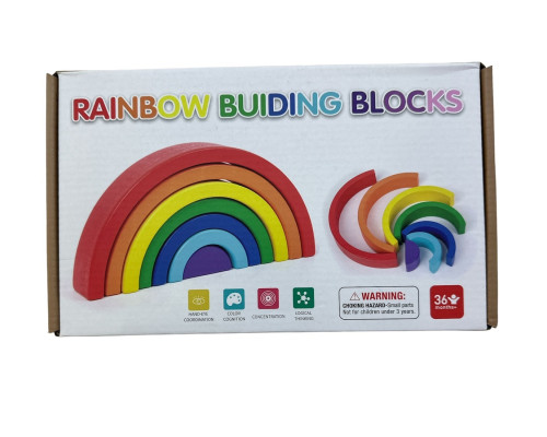 Развивающая игра из дерева " RAINBOW" WCH-898 S3-4 (48)