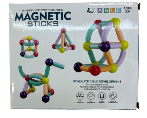 Развивающая игра "MAGNETIC STICKS" 36 деталей S3-10 (48) Развивающая игра "MAGNETIC STICKS" 36 деталей S3-10 (48)