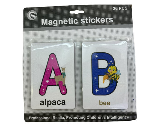 Набор карточек с английскими буквами, магнитные, 26шт. SDX-H095 S3-29 (48)