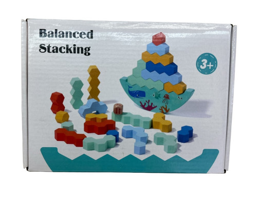 Развивающая игра из дерева "BALANCED" 27деталей S3-14 (32) Развивающая игра из дерева "BALANCED" 27деталей S3-14 (32)