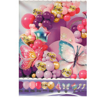 Set "BUTTERFLY", baloane asorti+ accesorii, 141buc. S11-12 (50)