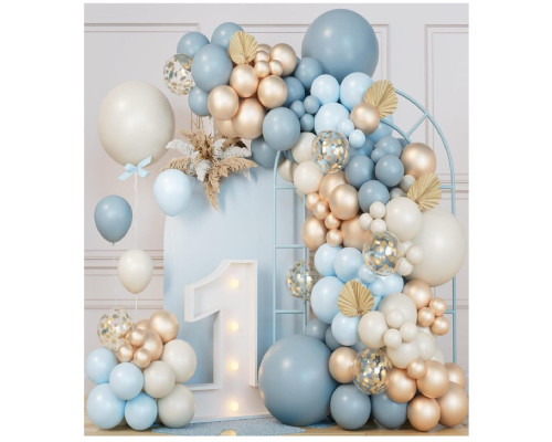 Set "BLUE SKY", baloane asorti+ accesorii, 216buc.S11-13 (50)