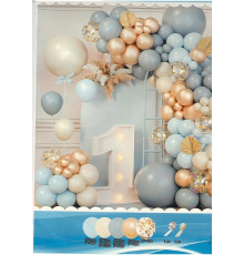 Set "BLUE SKY", baloane asorti+ accesorii, 216buc.S11-13 (50)