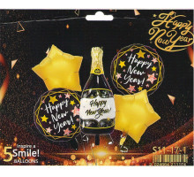 Set "HAPPY NEW YEAR" MINI, baloane asorti, 5buc. S11-17-1 (500)