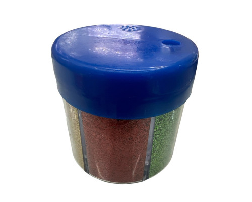 Set gliteri 6 culori, in container (6/1000)