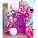Набор "HAPPY BIRTHDAY" Princess, надувные шары ассорти+аксесуары, 134шт. S11-4 (50)