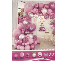 Set "OH BABY" Violete, baloane asorti+ accesorii,157buc. S11-5 (50)