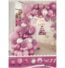 Набор "OH BABY" Violete, надувные шары ассорти+аксесуары, S11-5 (50)