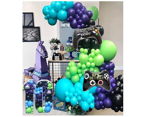 Set "HAPPY BIRTHDAY" Game on!, baloane asorti+ accesorii, 189buc. S11-6 (50)