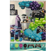 Set "HAPPY BIRTHDAY" Game on!, baloane asorti+ accesorii, 189buc. S11-6 (50)