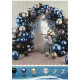 Set arcada baloane Happy Birthday, 168 piese, Baloane Metalizate Cromate 168 piese S11-7 (50)