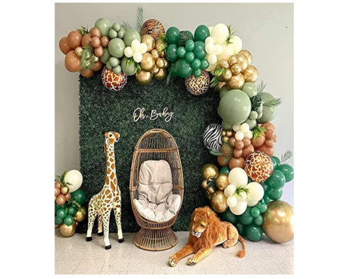 Набор "OH BABY" Green, надувные шары ассорти+аксесуары, 134шт. S11-9 (50)