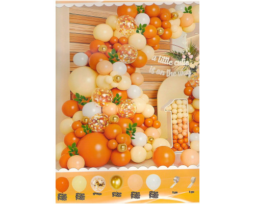 Set "LITTLE CUTIE", baloane asorti+ accesorii, 199buc. S11-10 (50)