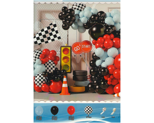 Набор "GO! START", надувные шары ассорти+аксесуары, 171шт. S11-11 (50)