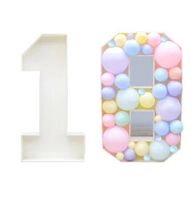 Цифры декоративные 1 метр, цифра "9" для надувных шаров (20)