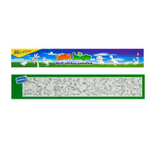 Rulou cu desene pentru colorat, autoadeziv "Wild Jungle Dino" 300x30cm. (180)