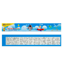 Rulou cu desene pentru colorat, autoadeziv "The Astronauts" 300x30cm. (180)