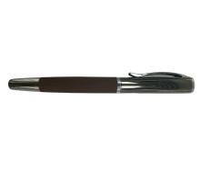 Pix Roller, carcasa metal maro, 0,7mm albastru, S16-11 (50/500)
