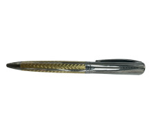 Pix cu bilă, rotativ, carcasa metal aur/argint, 0,7mm albastru, S16-8 (50/500)