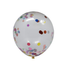 Baloane cu confeti multicolore 25buc (200)