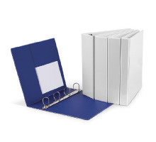 Mapa carton А4, 4 inele, alba 55mm FO20061