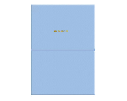Agenda nedatata, A5, 208 pag., PU, coperta moale, albastru deschis, A5-7107 (12)