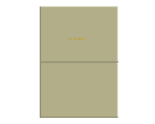 Agenda nedatata, A5, 208 pag., PU, coperta moale, oliva, A5-7131 (12)