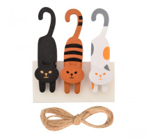 Set cuie din lemn "Cat games", 3buc. 742502