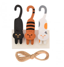 Set cuie din lemn "Cat games", 3buc. 742502