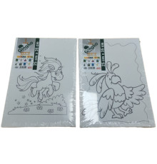 Panza pe targa,cu imprimeu p/u colorat 25x35сm GINGKO(80)