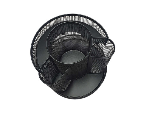 Organizator masa, rotativ, D16*15сm, plasa metal negru 2015 (18)