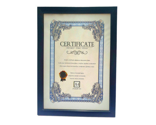 Фоторамка A4 (21x29.7cm) черная, 15мм CM*9028 (60)