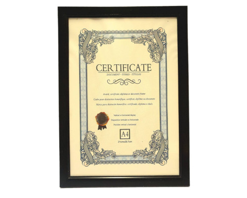 Фоторамка A4 (21x29.7cm) темно-коричневая, 15мм CM*9035 (60)