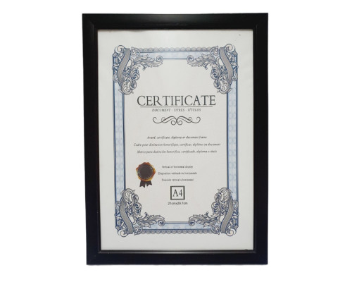 Фоторамка A4 (21x29.7cm) темно-коричневая, 15мм CM*9035 (60)