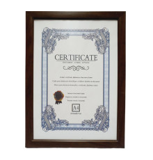 Фоторамка A4 (21x29.7cm) коричневая, 15мм CM*9042 (60)