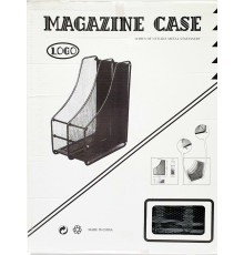 Tava p/u documrnte, metal, verticala 2 sectii neagra (24)